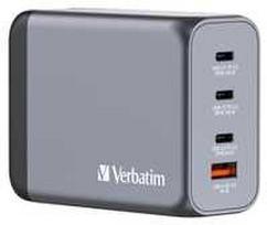 usb 65w charger - Verbatim GNC-200 GAN CHARGER 4 PORT 200W/USB A/C (EU/UK/US) - 1 nuotrauka