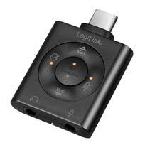 LogiLink USB-C / M iki 2x jack 3,5 mm 7.1 garso adapteris