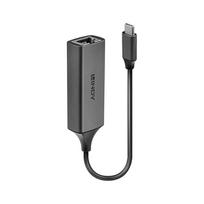 type 1 2 adapteris - Karta jungiama į tinklą Lindy Konwerter USB 3.1 typu C Gigabit Ethernet - 1 nuotrauka