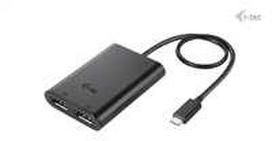 I-tec USB-C DUAL 4K/60HZ (SINGLE/8K/30HZ) DP VAIZDO ADAPTERIS