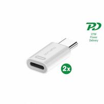 4Smarts Adapteris Lightning to USB-C PD 27W 2 Pcs Set (Juodas)