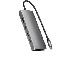 usb c ethernet - „Satechi“ USB-C kelių prievadų adapteris 8K su eternetu V3 – „Kosminė pilka“. - 1 nuotrauka