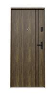 Išorinės buto durys Domoletti Classic, kairinės, ruda, 206 x 89 x 5 cm