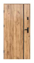 Išorės buto durys RADEX HEBE P55, Sonoma ąžuolo sp., 1000 x 2072 mm, dešinė
