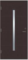 Lauko durys VILJANDI STORO1R T1, rudos sp., 890 x 2088 mm, kairė