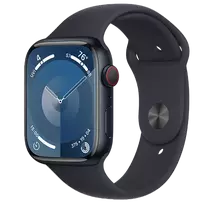 apple watch series 9 gps 45mm midnight - Apple Watch Series 9 GPS + Cellular, Aluminium Case, Sport Band  (45 mm) - 1 nuotrauka