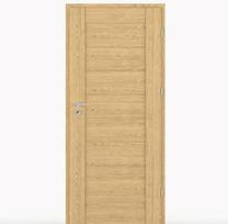 Laminuotos vidaus durys su užlaida VIVENTO PO-01, dešininės, spalva Honey Oak, matmenys 2030 x 844 x
