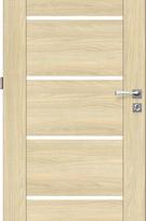 Laminuotos vidaus durys su užlaida VOSTER Vinci 10, kairinės, spalva White walnut, 2030x844x40 mm