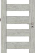 Laminuotos vidaus durys su užlaida VOSTER Bergamo 10, kairinės, spalva Polar oak, 2030x844x40 mm