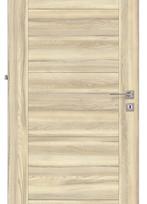 Laminuotos vidaus durys su užlaida VOSTER Duo 20, kairinės, spalva Oak latte, 2030x744x40 mm