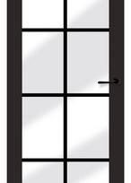 Laminuotos vidaus durys be užlaidos VOSTER Loft 20, dešininės, spalva Black matt, 2017x818x40 mm