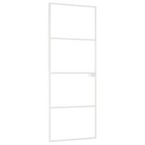 vidaus aliuminio durys - Vidaus durys vidaXL, baltos - 2 nuotrauka