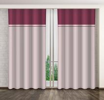 senukai dienines uzuolaidos - Dieninės užuolaidos ZMH-114, purpurinė (magenta)/šviesiai rožinė, 160 cm x 250 cm - 2 nuotrauka