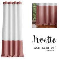 Dieninės užuolaidos AmeliaHome Irvette, ruda, 140 cm x 250 cm