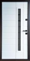 Lauko durys MAGDA T15-148 su stiklu 96K Ruda 8019