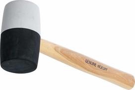 Bgs Technic Plaktukas guminis | Hickory rankena | juoda / balta galva Ø 63 mm, 840 g (1969)