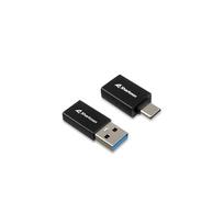 usb 3 a to usb a - Sharkoon USB 3.2 Gen 1 Adapteris OfficePal, USB-A > USB-C / USB-C > USB-A (juodas, 2er Set) - 1 nuotrauka
