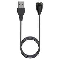 ,,Garmin" išmaniosios apyrankės įkroviklis USB laidas kampinis juodas