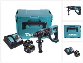 makita perforatoriai - Akumuliatorinis perforatorius Makita, 18 V, su akumuliatoriumi ir įkrovikliu - 1 nuotrauka