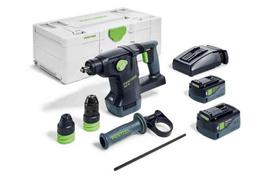 Perforatorius Festool KHC 18 5,0 EBI-Plus; 18 V; 2,6 J; SDS-plus; 2x5,0 Ah akum.
