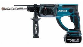makita perforatoriai - Akum. perforatorius Makita DHR202RFJ; 2,0 J; SDS-plus; 18 V; 2x3,0 Ah akum. - 1 nuotrauka