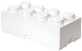 l lego - Daiktadėžė LEGO® Storage Brick 8 40041735, 12.1 l, balta, 50 x 25 x 18 cm, l - 1 nuotrauka