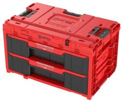 Q-Brick QBRICK ONE įrankių dėžė su 2 stalčiais 2.0 Raudonas