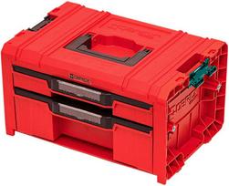 deze su stalciais - Q-Brick QBRICK PRO įrankių dėžė su 2 stalčiais 2.0 EXPERT Raudonas - 1 nuotrauka