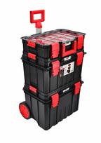dezes moduline - AW-Tools AWTOOLS MODULINĖ ĮRANKIŲ DĖŽĖ MODULINĖ DĖŽĖ RINKINYS 4IN1 530x355x825mm - 1 nuotrauka