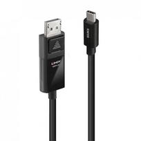 Lindy USB Adapterkabel 8K60, USB-C Stecker > DisplayPort Stecker (juodas, 3 Meter, + HDR)