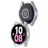 samsung watch plevele - LCD apsauginis stikliukas/dėklas 360 degree cover Samsung Watch Active 2 44mm skaidrus - 1 nuotrauka
