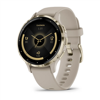 laikrodis garmin venu 3s - Garmin Venu 3S French Gray Soft Gold (Auksinis) - 1 nuotrauka