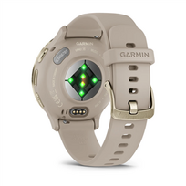 laikrodis garmin venu 3s - Garmin Venu 3S French Gray Soft Gold (Auksinis) - 6 nuotrauka