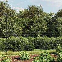 meistro kede - Vielinė tinklinė tvora, antracito, 2,2x10m, plienas - 1 nuotrauka