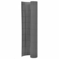 sodo tinklas - Dvipusė sodo tvora, pilka, 90x400cm - 2 nuotrauka