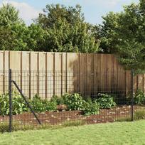Pirkti Vielinė tinklinė tvora su flanšais, antracito spalvos, 1,1x25m - Photo 3