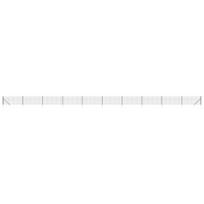 Vielinė tinklinė tvora su smaigais, antracito spalvos, 1x25m