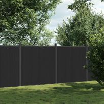 wpc tvoru - Tvoros segmentas, pilkos spalvos, 353x186cm, WPC - 2 nuotrauka