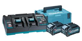 Makita 191U00-8 (BL4040+DC40RB+MAKPAC); 40 V; 2x4,0 Ah akum.
