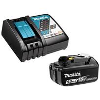 Makita 191B51-7; 18 V; 5,0 Ah + pakrovėjas DC18RC