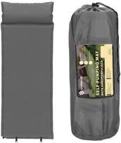 sulankstomas ciuzinys - Savaime prisipučiantis čiužinys Springos Self-Pumping Mat PM035, pilkas, 186 x 53 cm - 1 nuotrauka