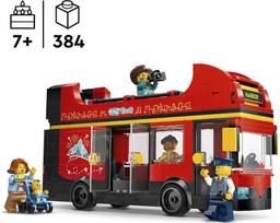 dviaukstis autobusas - LEGO Red Double-Decker Sightseeing Bus 60407 - 2 nuotrauka