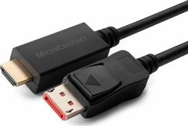 displayport 1.4 kabelis - MicroConnect DisplayPort 1.4, HDMI, 1 m, juoda - 2 nuotrauka