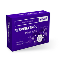 VIVAVIT Resveratrol plius ACE, 30 kaps.