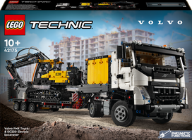 lego elektrinis -  LEGO Technic Sunkvežimis Volvo FMX ir elektrinis ekskavatorius Volvo EC230 42175 - 1 nuotrauka