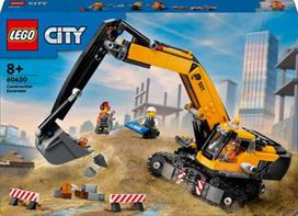 lego city - LEGO City Geltonas statybų ekskavatorius 60420 - 2 nuotrauka