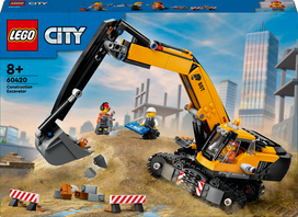 lego city - LEGO City Geltonas statybų ekskavatorius 60420 - 1 nuotrauka