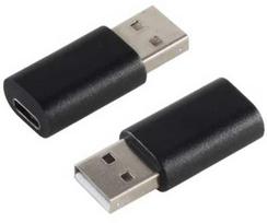 S-Conn 14-05018, USB 2.0 A, USB 3.1 C, Juodas