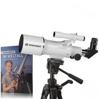 Bresser Classic 70/350 refractor telescope with book teleskopas
