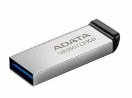 3 0 usb flash - Adata UR350 852345, juoda/chromo, 128 GB - 2 nuotrauka